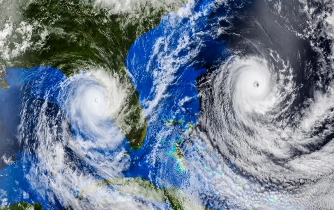 Image of hurricane over Florida