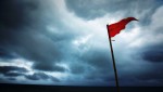 Flag in a storm